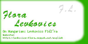 flora levkovics business card